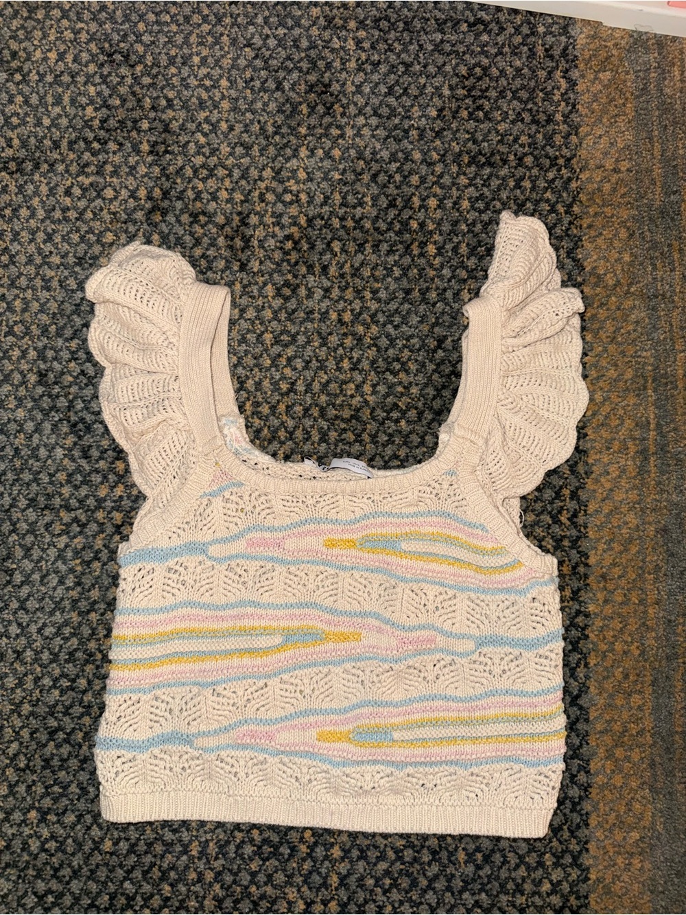 Zara Crochet Sweater Tank/Vest
